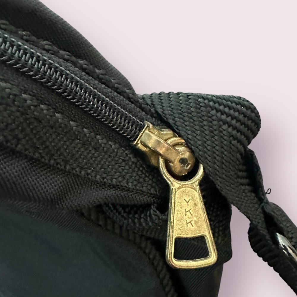 Vintage Pierre Cardin Black Nylon Shoulder Luggage Bag Travel - Picture 10 of 14